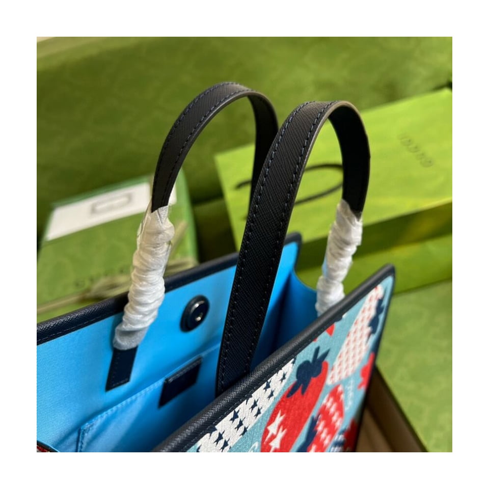Gucci Strawberry Star Tote Bag view 9