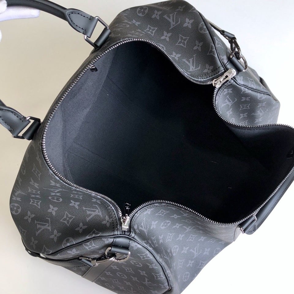 Louis Vuitton Keepall Bandouli Re 55 Monogram Eclipse 55cm M40605 view 12