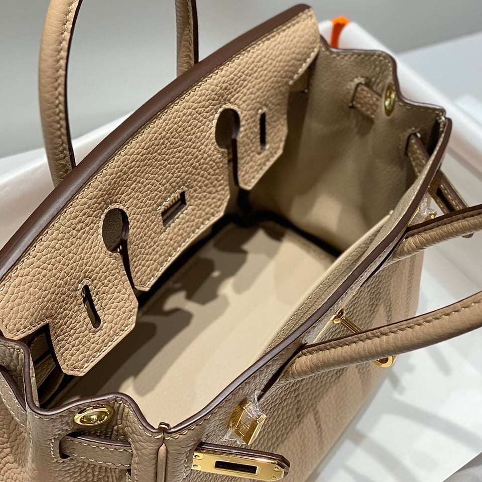 Hermes Birkin 20Cm Trench Togo Leather Gold Hardware view 3