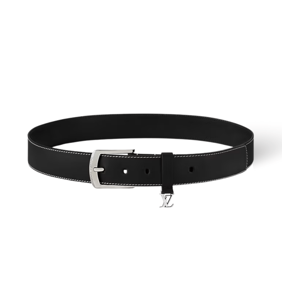 Louis Vuitton LV Black Everyday Pin 35mm Reversible Men Belt M8566U
