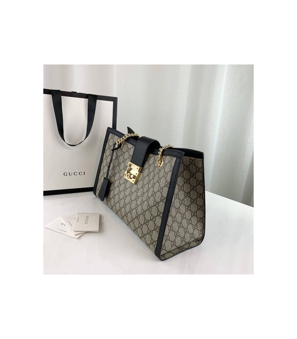 Gucci Padlock Medium GG Shoulder Bag Black view 9