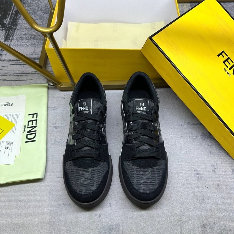 Fendi Match Sneakers Black 7E1688Aq6If1R71 view 3