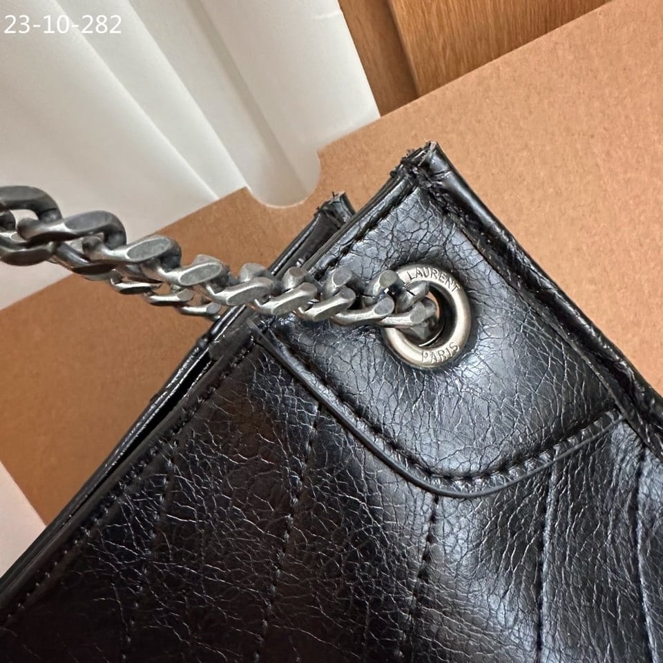 Saint Laurent Medium Niki Shopping Bag Black 33Cm view 8