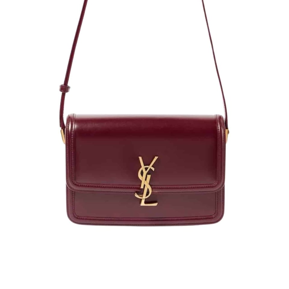 Saint Laurent Solferino Medium Satchel In Box Leather Lining Red 23Cm view 2