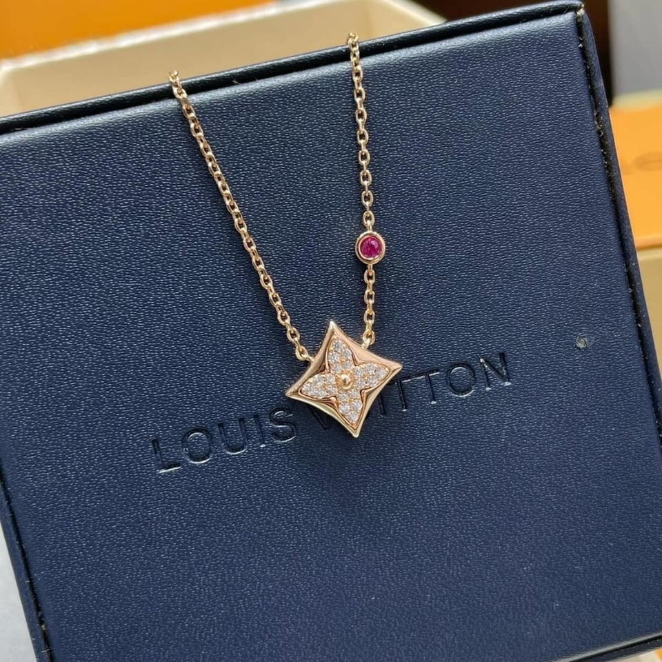 Louis Vuitton Color Blossom Qixi Limited Edition Bb Star Pendant Necklaces view 3