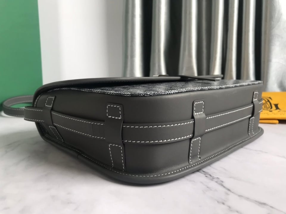 Goyard Belvedere Mm Bag 28Cm Grey Canvas view 5