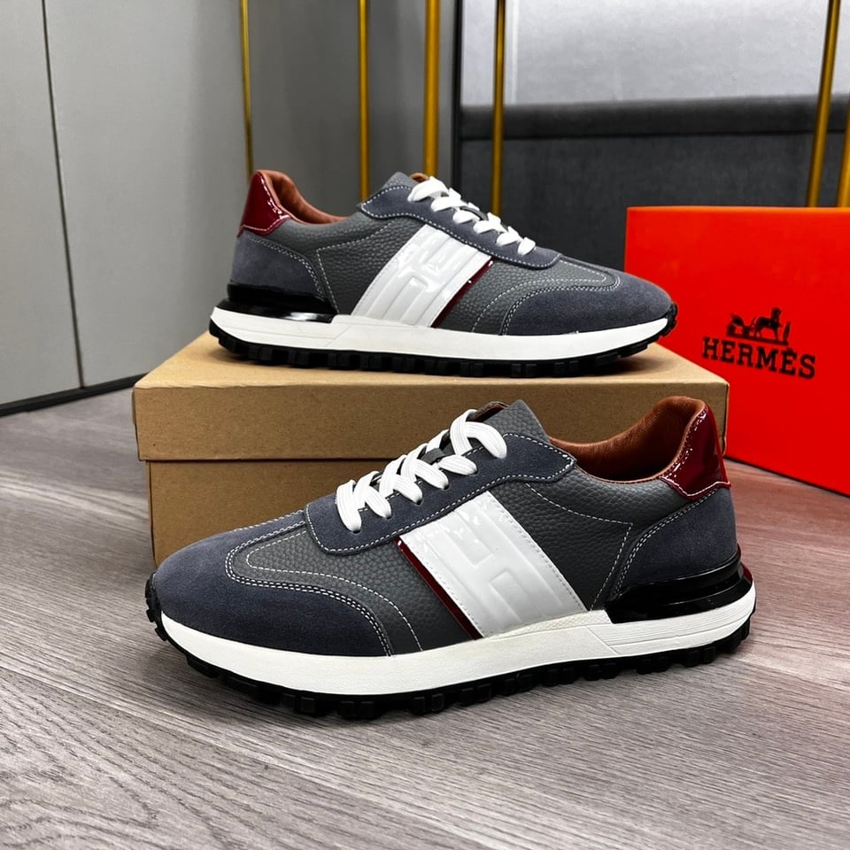 Hermes Trail Sneaker Grey view 7