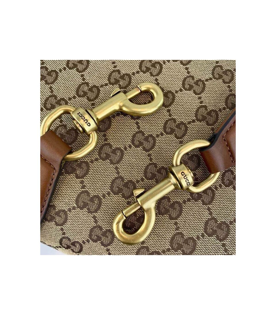 Gucci Lady Web Original GG Medium Shoulder Bag Brown view 12