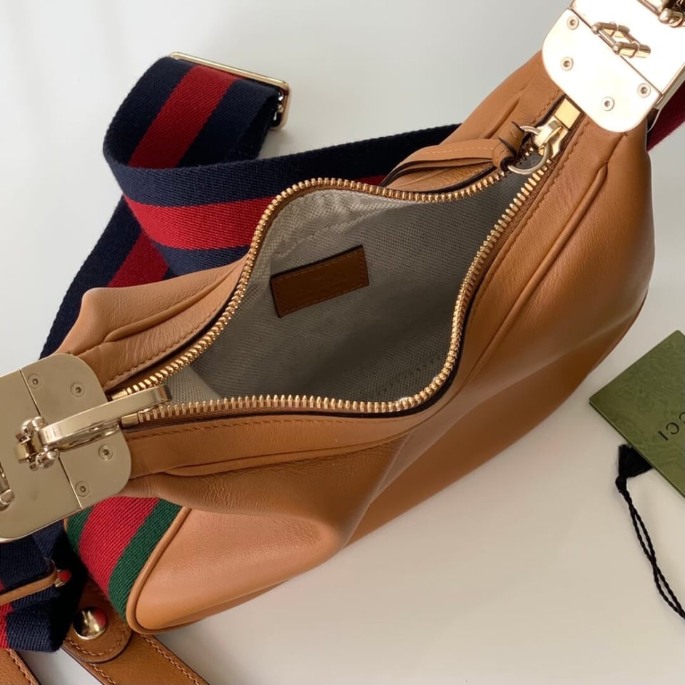 Gucci Brown Leather Attache Small Shoulder Bag 23cm view 10