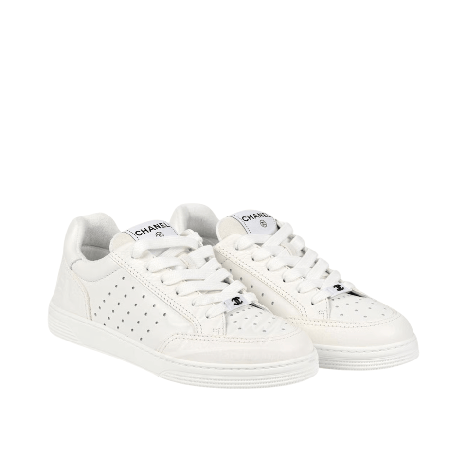 Chanel Logo White Sneakers G38808 For Women view 2