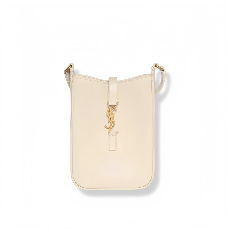Saint Laurent Le 5 A 7 Mini Vertical Bag Cream 18Cm