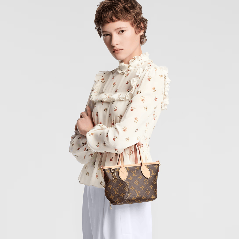 Louis Vuitton Neverfull BB Peony Pink 23.8cm M46786 view 3