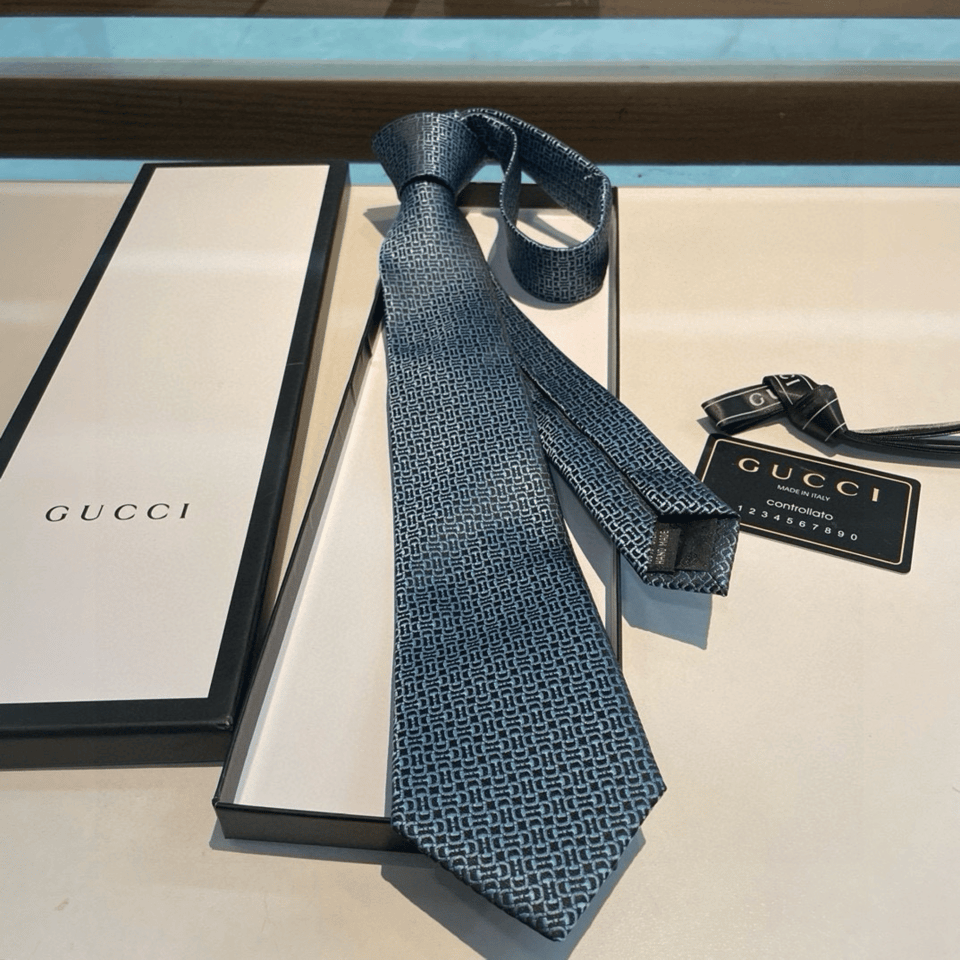 Gucci Midnight Interlock Canvas Tie For Men view 6