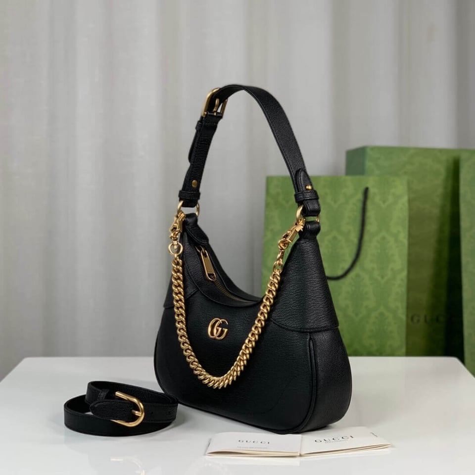 Gucci Aphrodite Small Shoulder Bag Black view 7