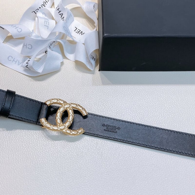 Chanel Calfskin CC Logo 3.0cm Belt 34168 view 6