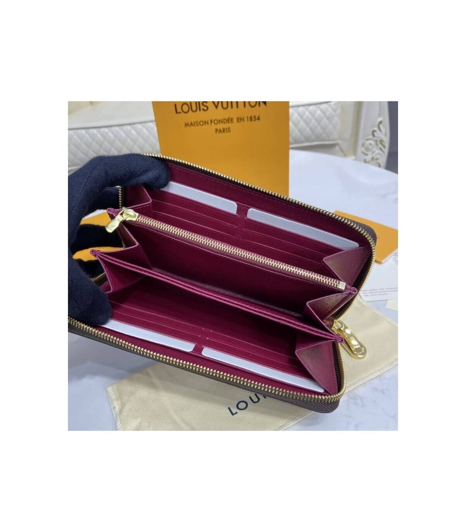 Louis Vuitton Monogram Zippy Wallet Fuchsia view 11