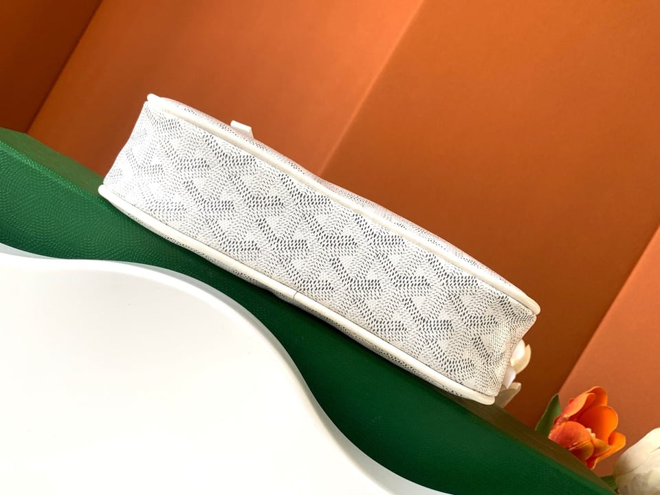 Goyard Yona Bag Coated MM 21Cm White Canvas view 6