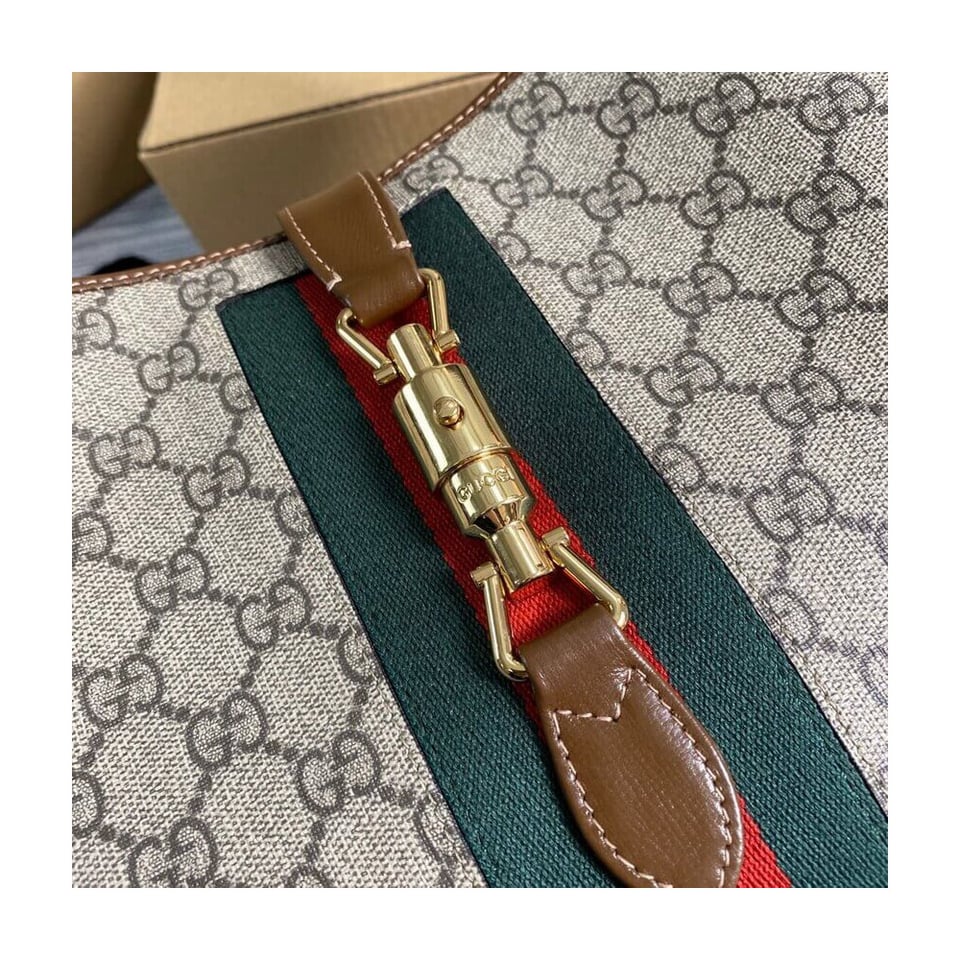 Gucci Jackie 1961 Medium Shoulder Bag in GG Canvas 36.5cm view 9