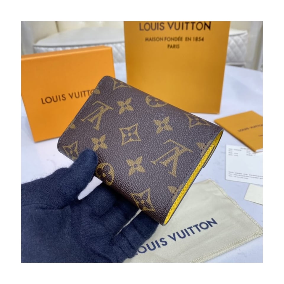 Louis Vuitton Monogram Canvas Victorine Wallet Yellow view 3