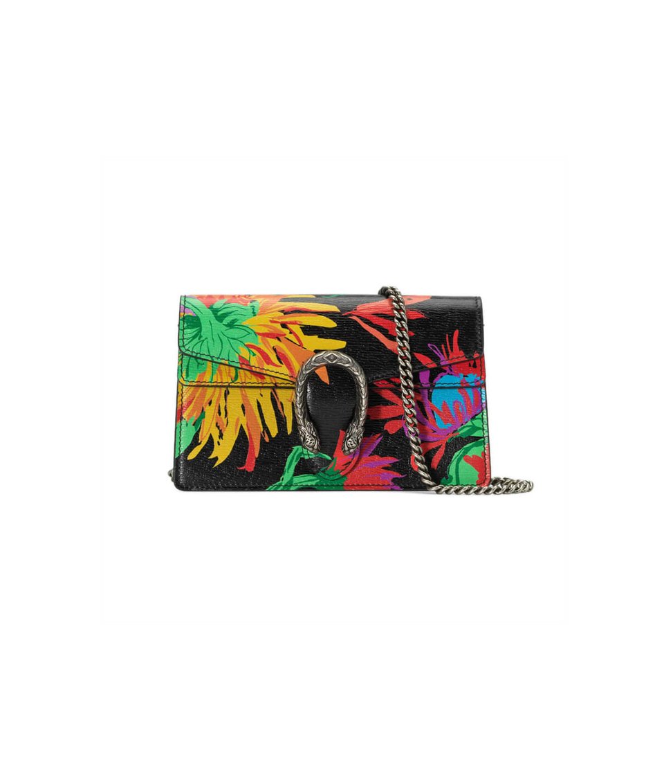 Gucci Dionysus Ken Scott Print Super Mini Bag Black view 2