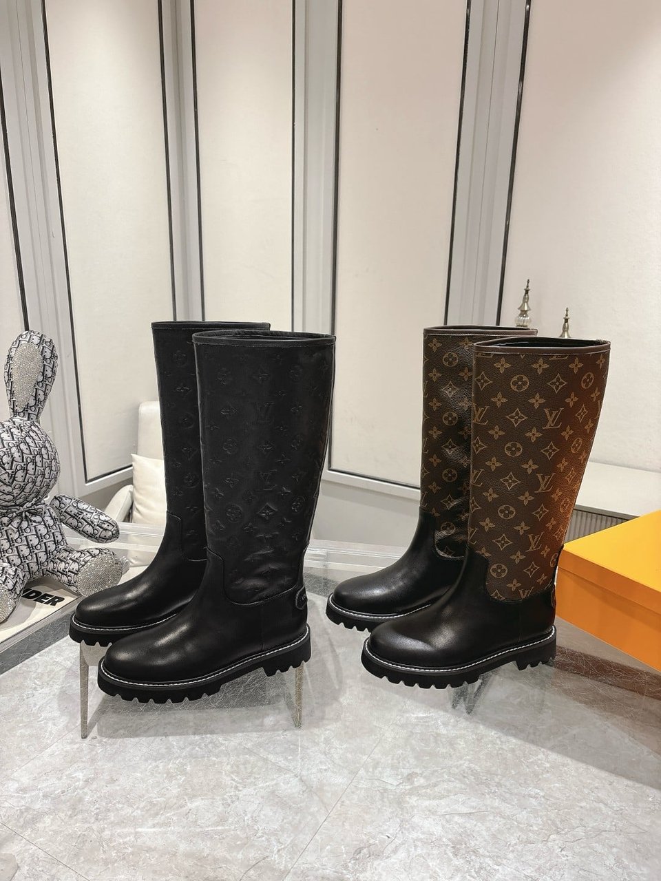 Louis Vuitton Territory Flat High Boot Black 1Add2X view 5