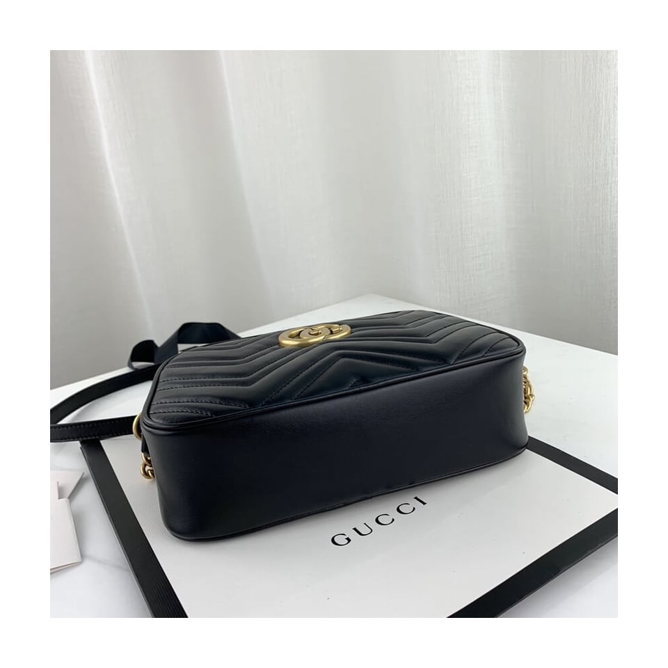 Gucci GG Marmont Small Shoulder Bag Black 24Cm view 11