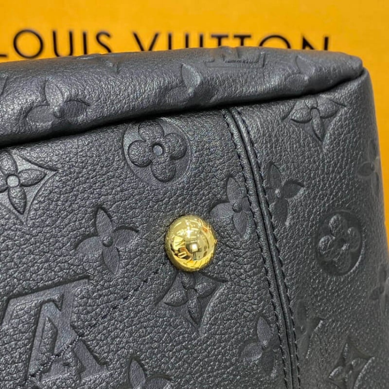 Louis Vuitton Melie Hobo MM 41cm/16.1in Monogram Empreinte Leather Black M57089 – Women view 8