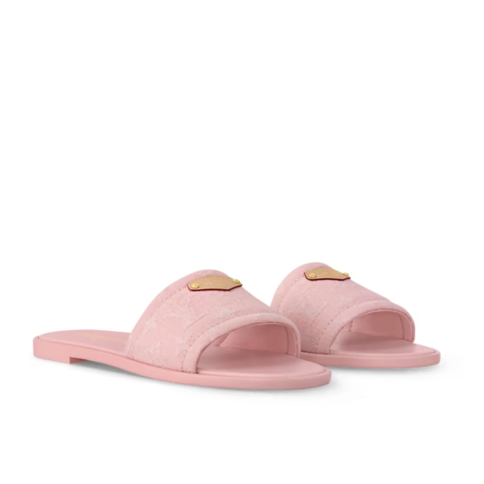 Louis Vuitton Lily Flat Mule Rose 1Agx46 view 2