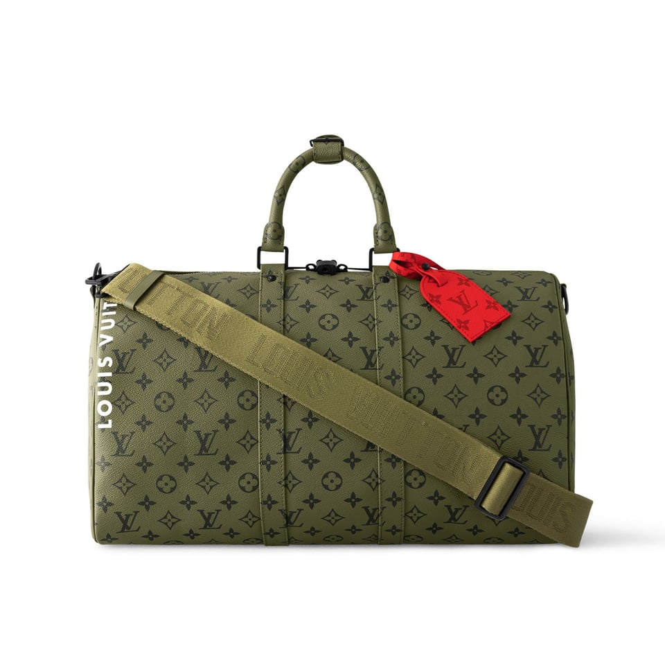 Louis Vuitton Keepall Bandouli Re 55 Bag Green 45Cm M23963 view 2
