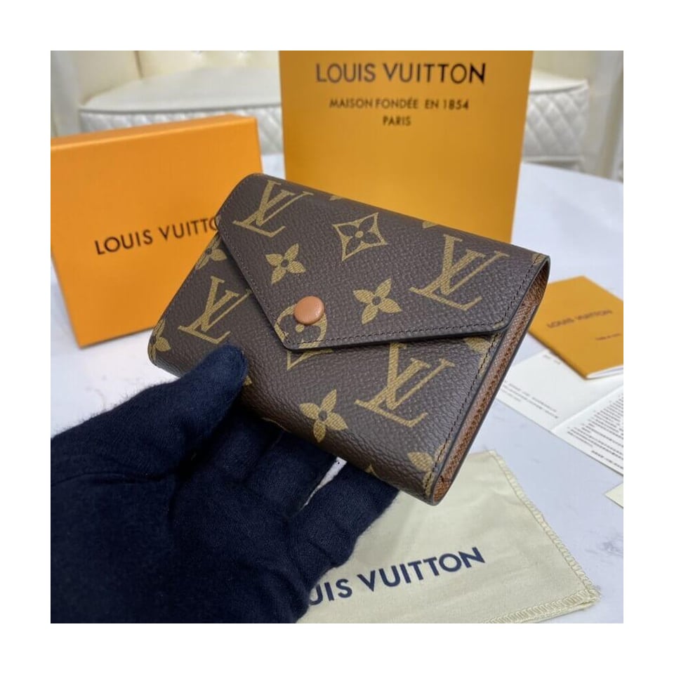 Louis Vuitton Monogram Canvas Victorine Wallet Brown