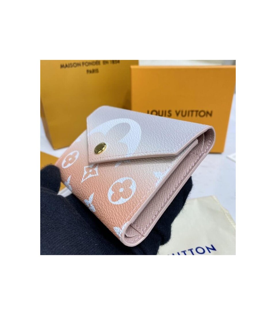 Louis Vuitton Victorine Wallet Mist Gray view 5