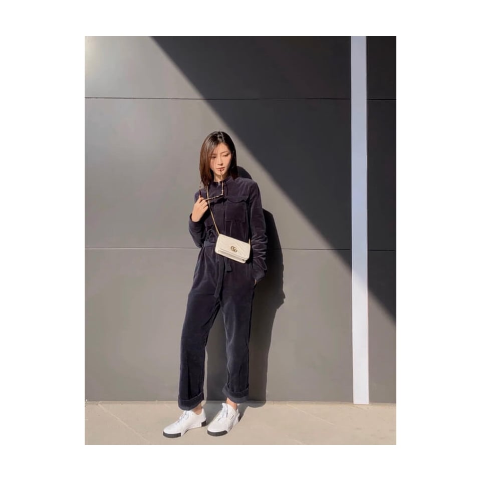 Gucci GG Marmont Mini Bag In White Leather view 3