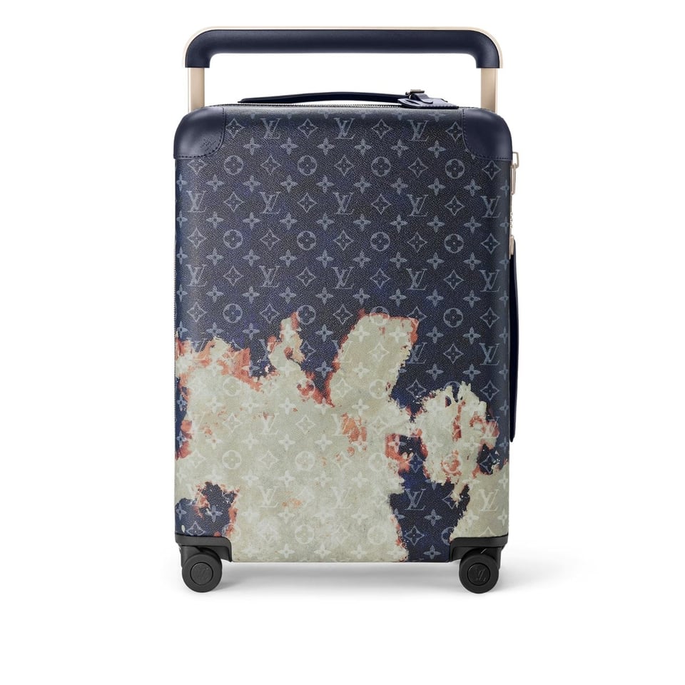 Louis Vuitton Horizon 55 Suitcase Monogram Bleach Coated Canvas Ink Blue 55Cm M10289 view 2