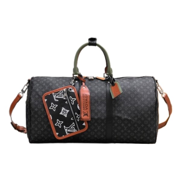 Louis Vuitton Keepall Bandouli Re Black 50Cm