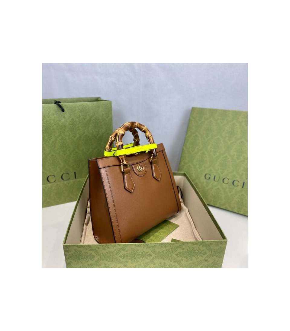 Gucci Diana Small Tote Bag Brown view 10