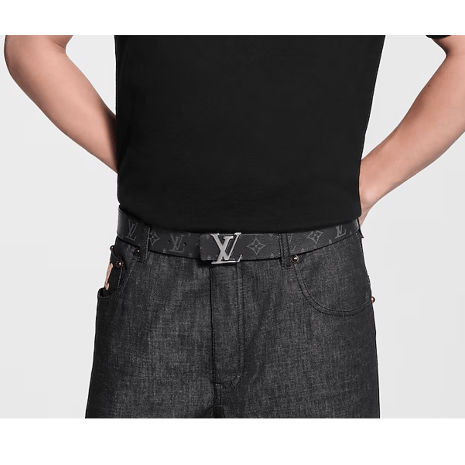 Louis Vuitton LV Initiales 35mm Reversible Men Belt M4484S view 5