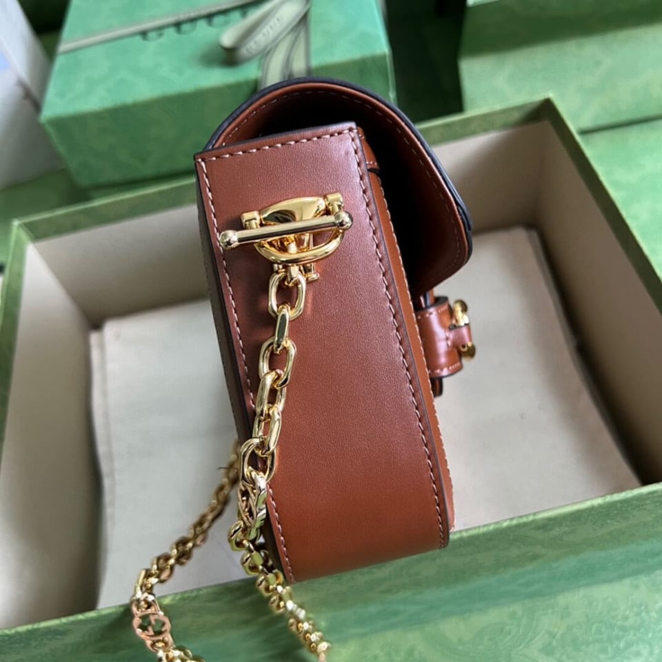 Gucci Horsebit 1955 Crystals Mini Bag view 9