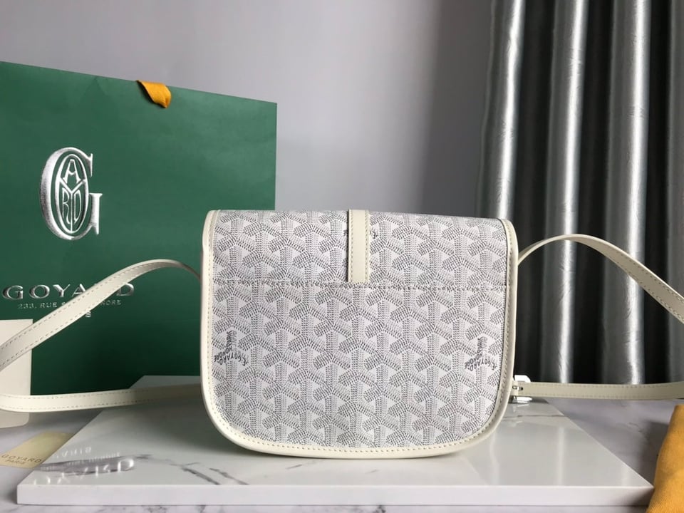 Goyard Belvedere Pm Bag 21Cm White Canvas view 4