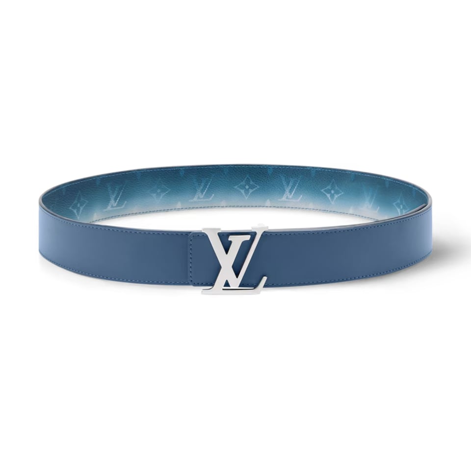Lv Initiales Monogram Pigment 40mm Reversible Belt M4723V view 3