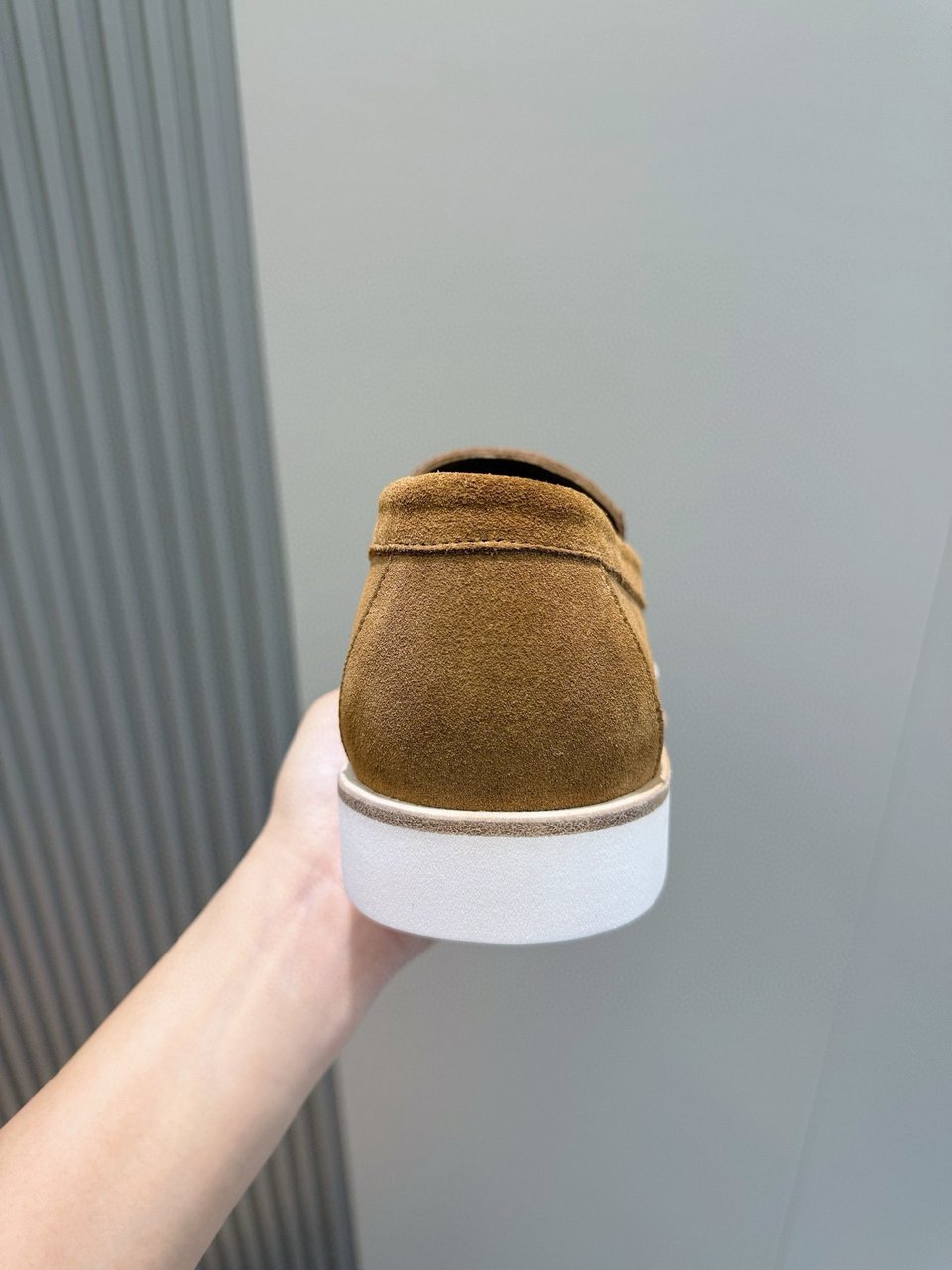 Hermès Brown Suede Loafers- Shoes for Men view 4