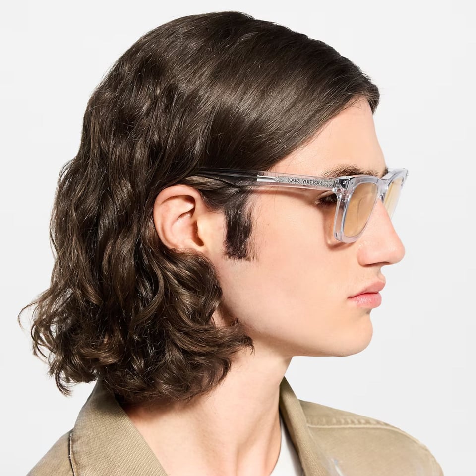 Louis Vuitton Heritage Square-Shaped Sunglasses Orange Z3511U view 5