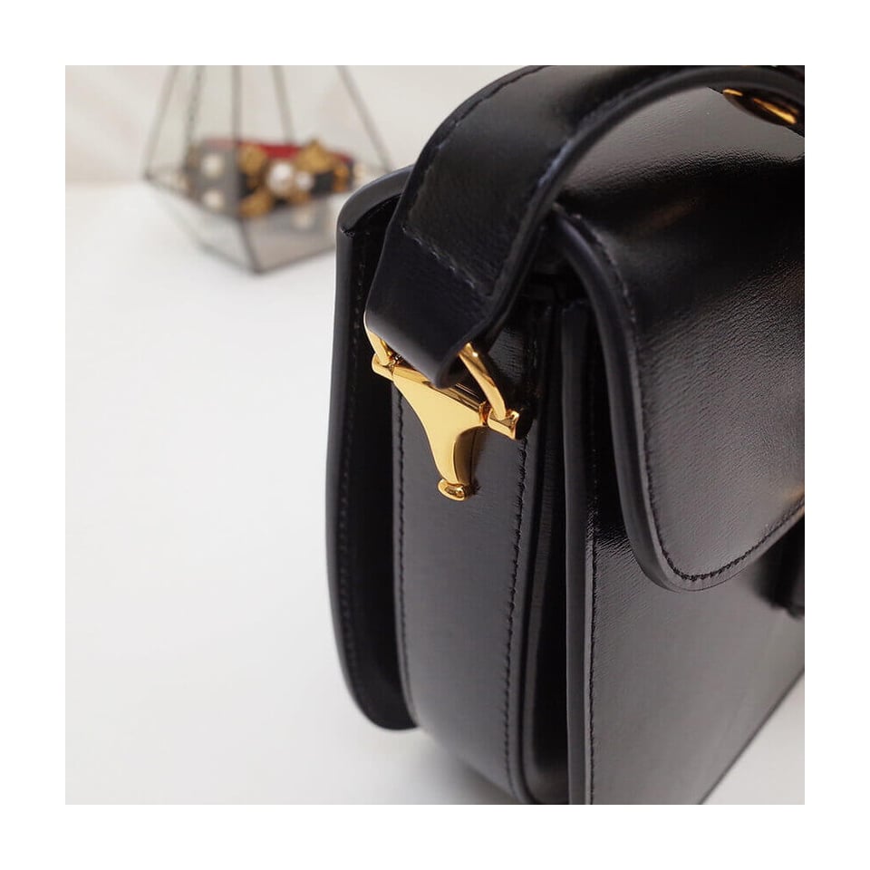 Gucci Horsebit 1955 Shoulder Bag In Black Leather view 11