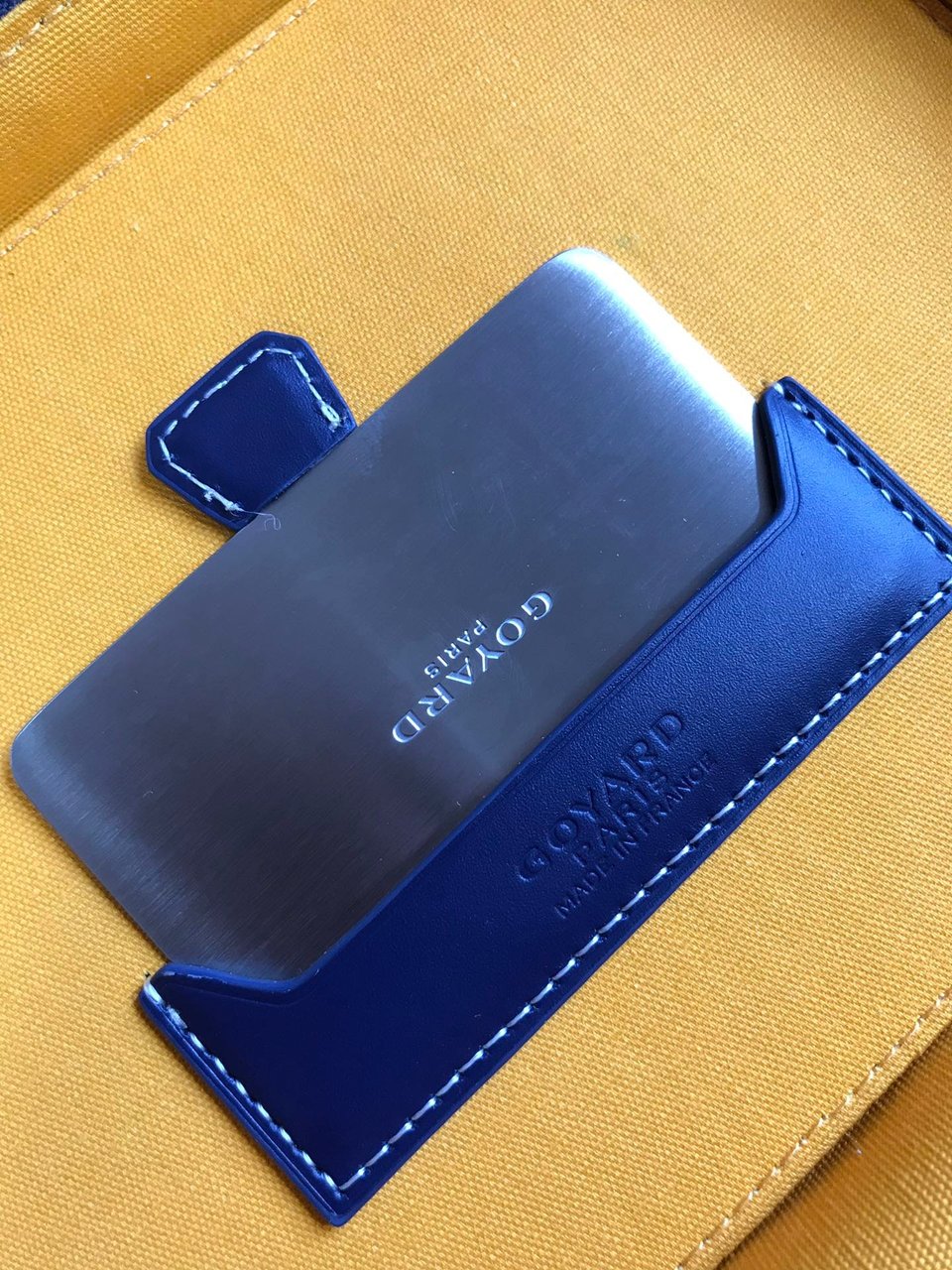 Goyard Muse Vanity Case 20 Cm Navy Blue Goyardine Canvas view 8