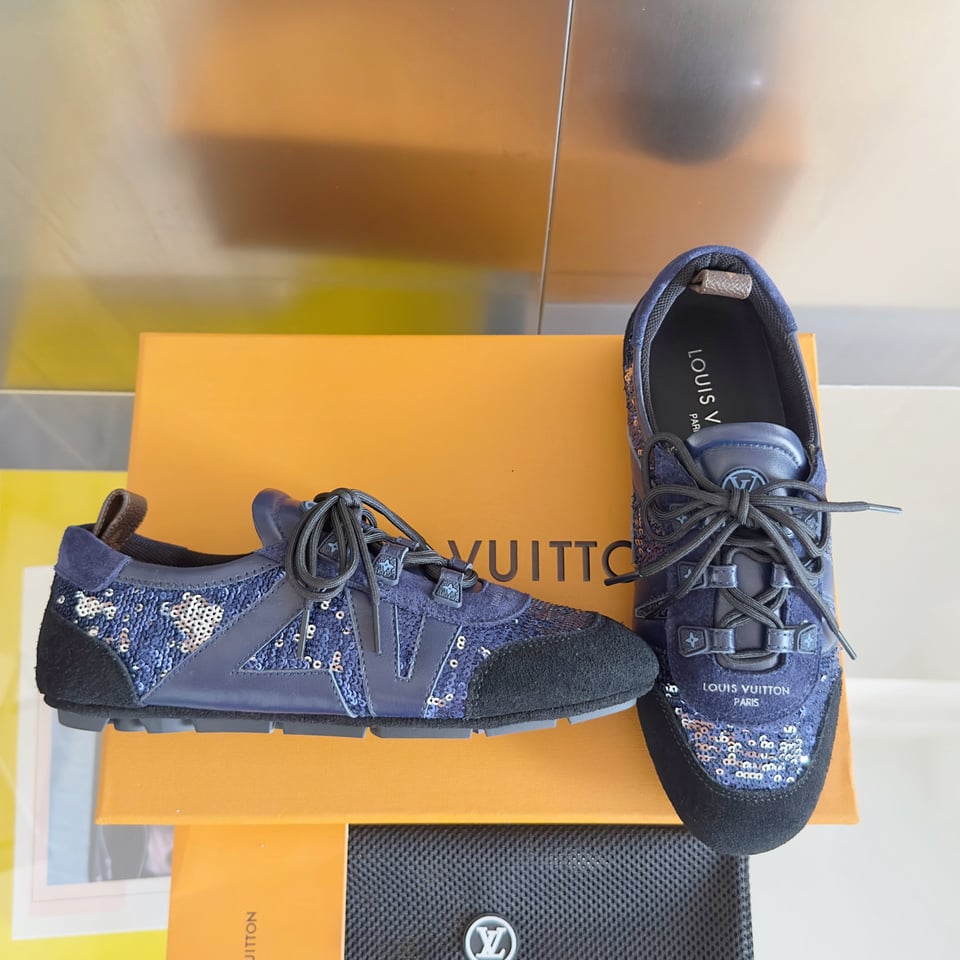 Louis Vuitton Sneakerina Sequin Blue – Ballet-Inspired Women’s Sneakers view 6