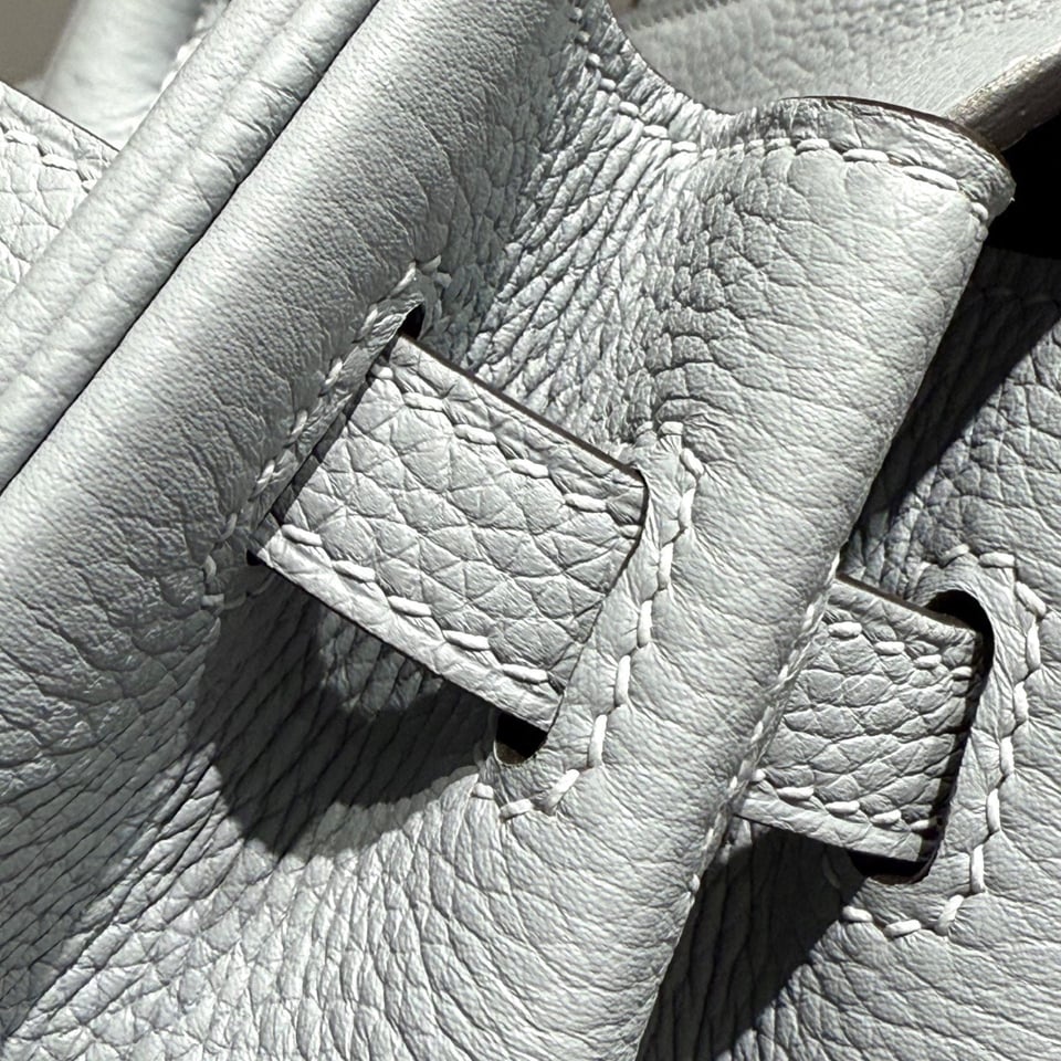 Hermes Birkin 25Cm Baby Blue Togo Leather Silver Hardware 237514 view 3