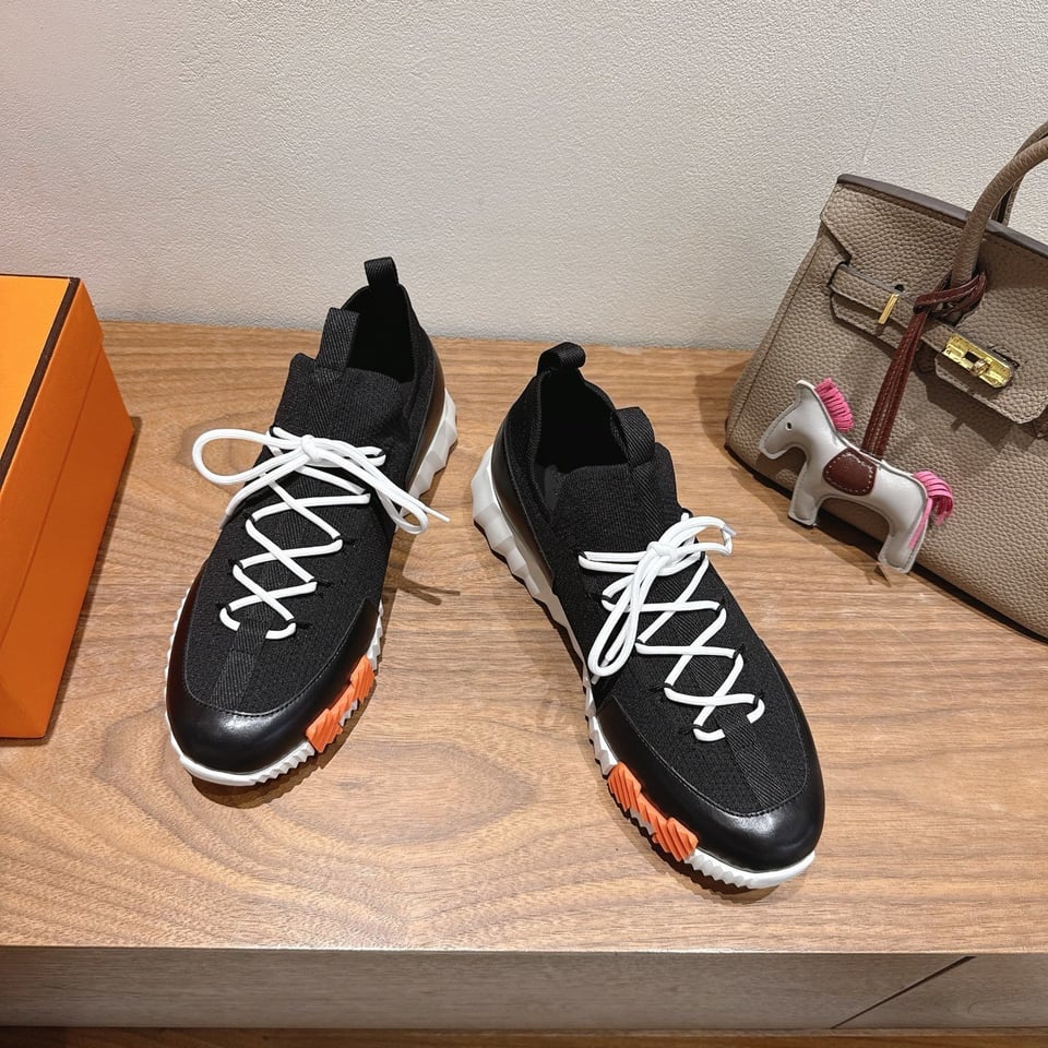 Hermès Day Sneaker Black- Shoes for Men view 5