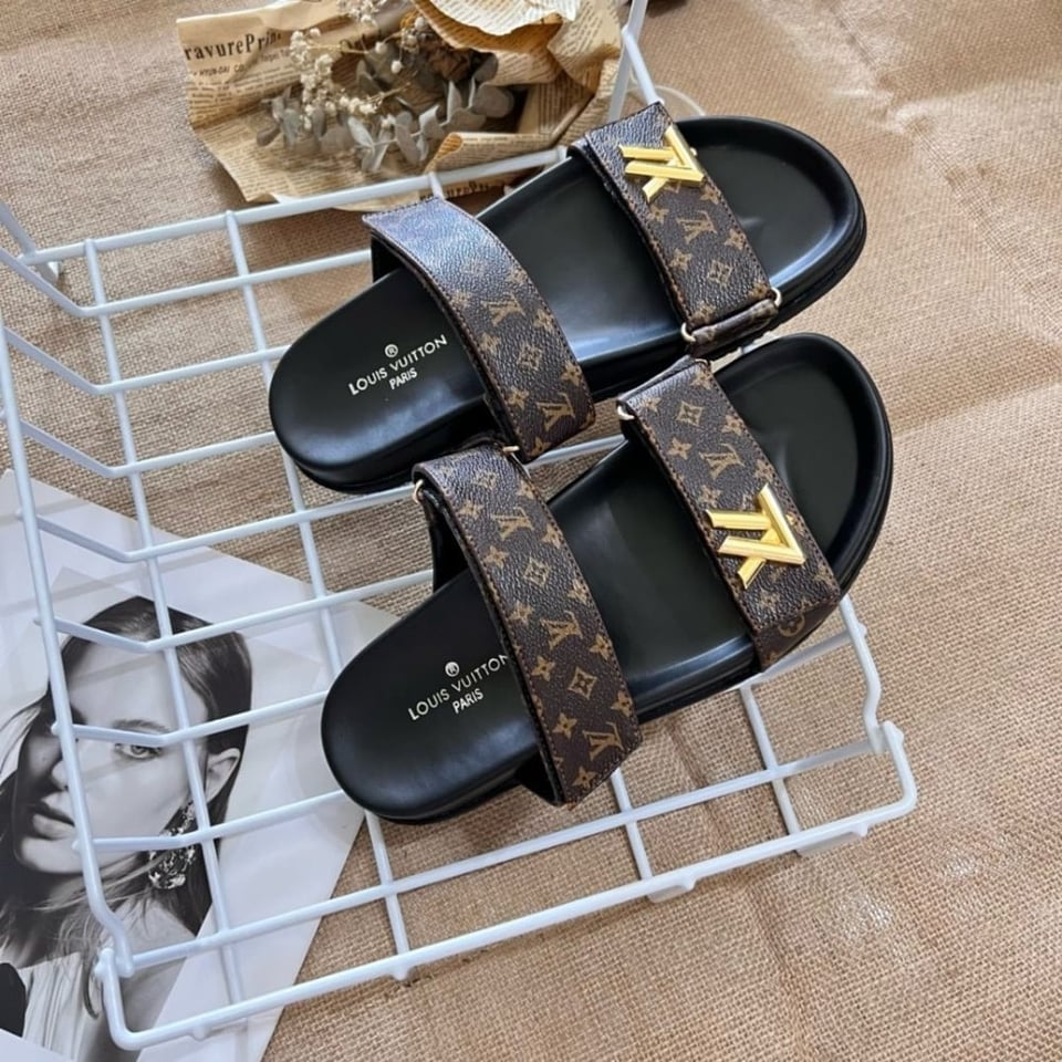 Louis Vuitton Lv Sunset Flat Comfort Mule Brown Cacao 1Ad1He view 3