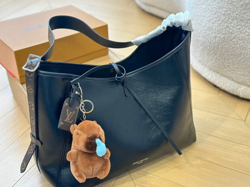 Louis Vuitton Carryall Dark Mm Black 39Cm M25143 view 3