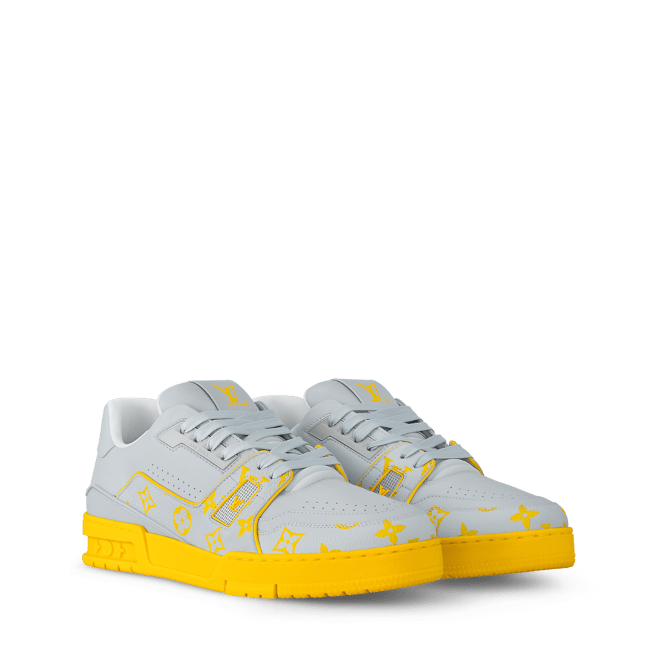 Louis Vuitton LV Trainer Sneaker Yellow for Men 1AHTPN view 4
