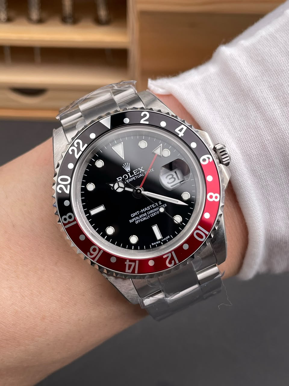 [Super Clone] Rolex GMT-Master II 40mm Black Dial Oyster view 8